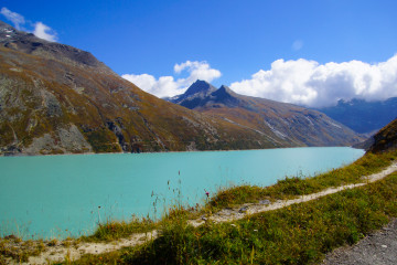 Stausee Mattmark Wanderung - Grandiose Farben