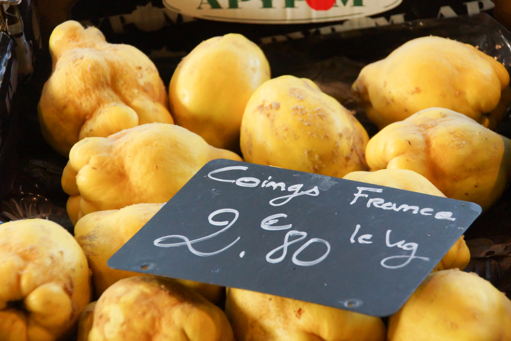 Marché de Talensac in Nantes - Frische Quitten