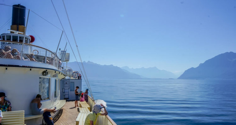 La Suisse Genfersee - Schaufelraddampfer mit Traumaussicht