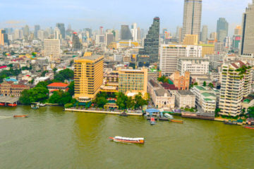 The Peninsula Bangkok - Aussicht vom Zimmer