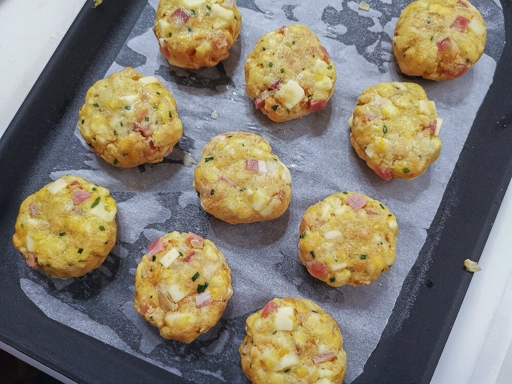 Pressknödel mit Stilfser Käse und Speck nach dem Formen