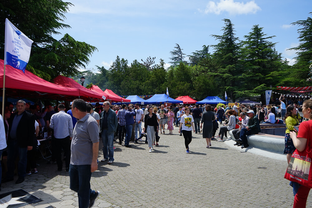 New Wine Festival in Tbilisi - Wein & Stände