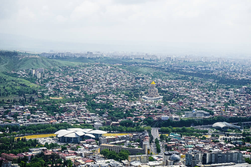 New Wine Festival in Tbilisi - großartiger Ausblick auf die Stadt