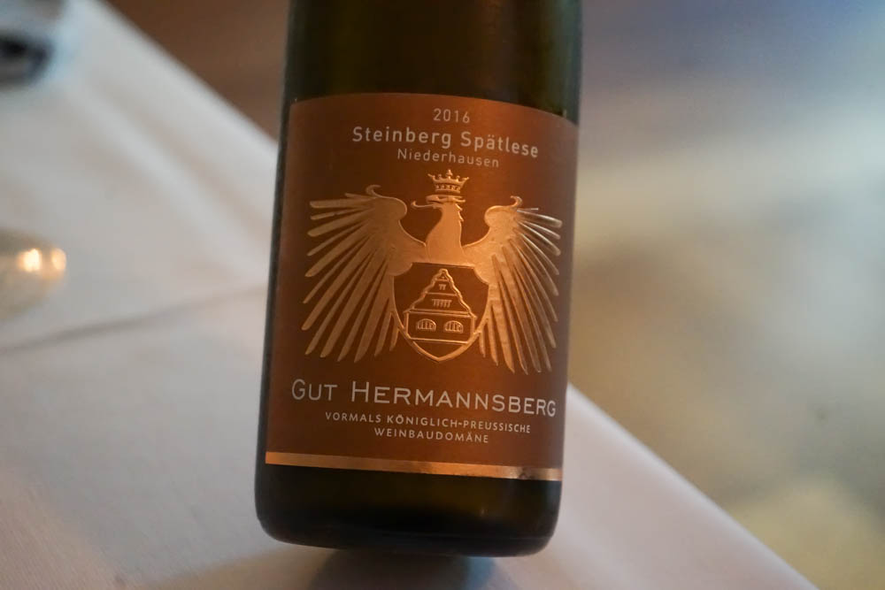 Gut Hermannsberg, Steinberg Spätlese 2016