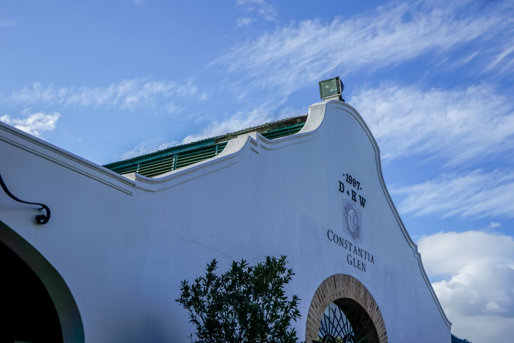 Constantia Glen Weingut, Südafrika - Weinhalle Eingang