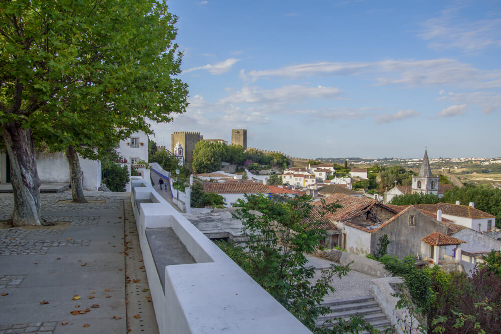 Óbidos, Portugal - höchster Punkt der Stadtmauer