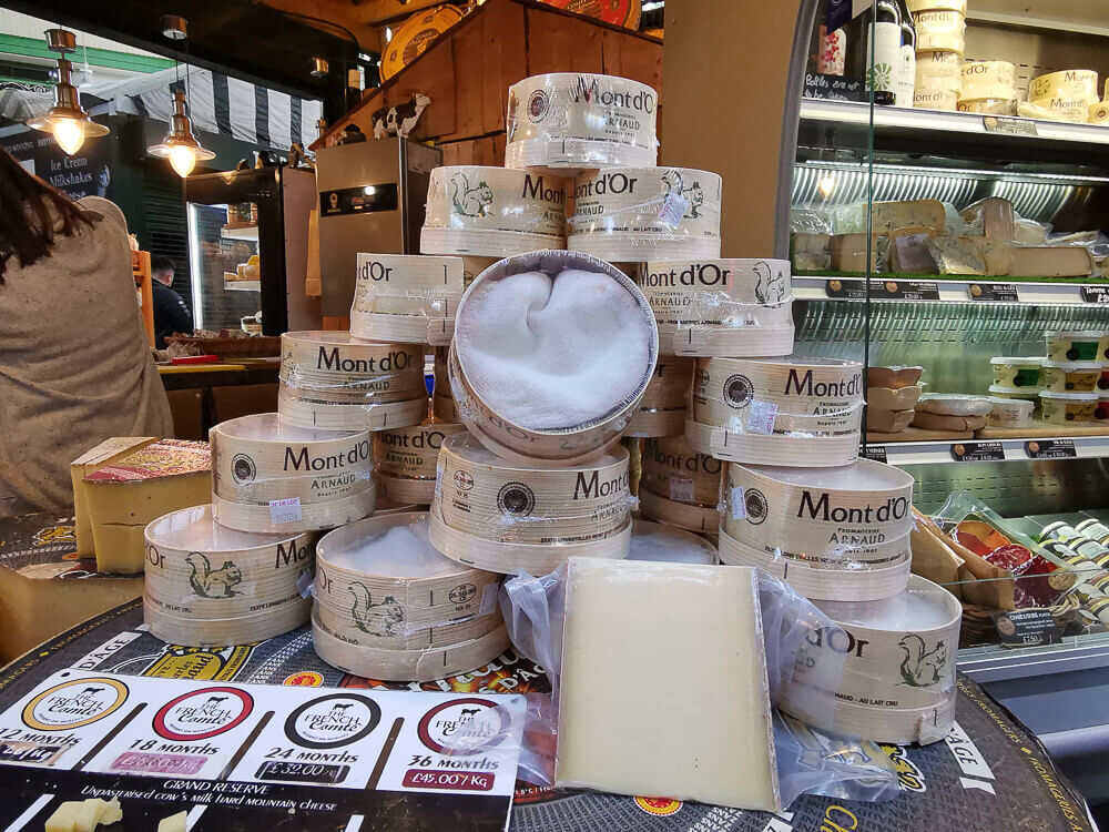 Borough Market, London - importierter Käse