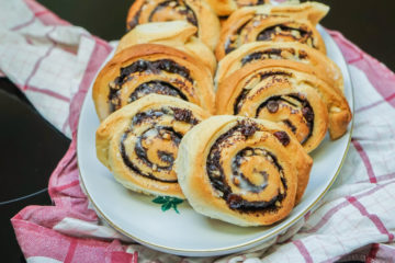 Rosinen-Mohn Schnecken -1